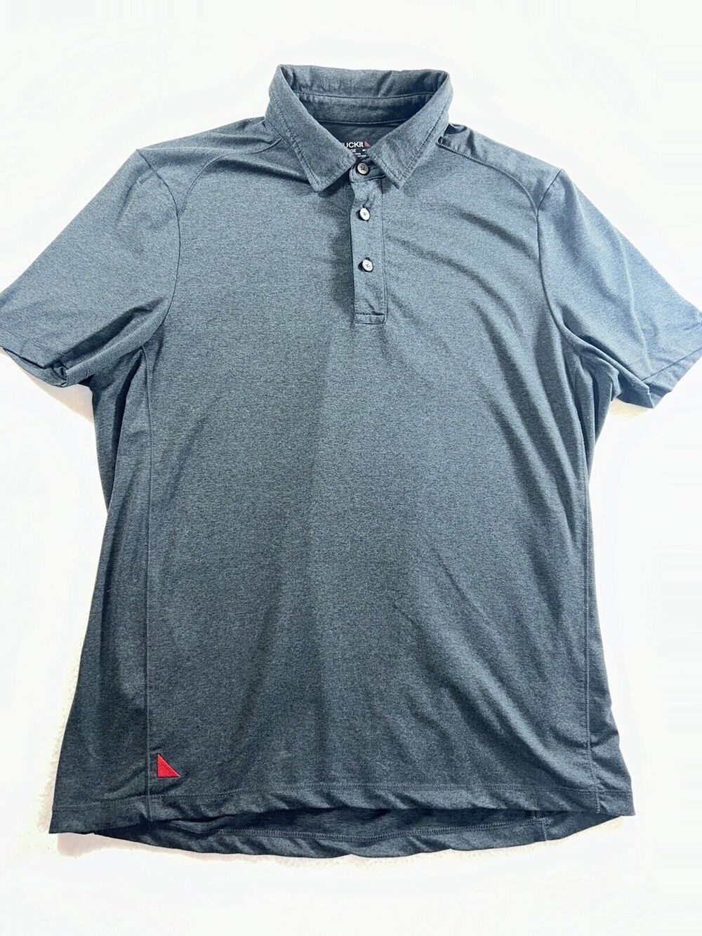 UNTUCKit Polo Shirt Mens Large Gray Short Sleeve Collared Stretch